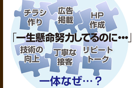 頑張ってるのに経営が上手くいかない…そんなあなたへ